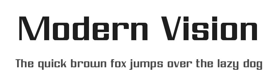 Modern Vision by V. Sarela — Sans Serif Font