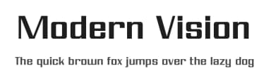 Modern Vision by V. Sarela — Sans Serif Font — thumbnail 1