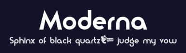 Moderna by Fontalicious — Sans Serif Font — thumbnail 2