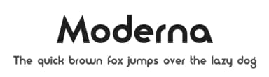 Moderna by Fontalicious — Sans Serif Font — thumbnail 1