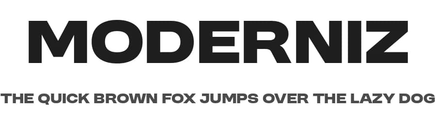 Moderniz by Eko Bimantara — Sans Serif Font