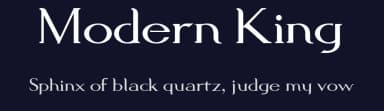 Modern King by Rudy — Sans Serif Font — thumbnail 2