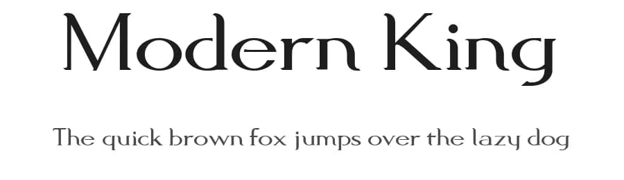 Modern King by Rudy — Sans Serif Font