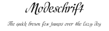 Modeschrift by Peter Wiegel — Script Handwritten Font — thumbnail 1