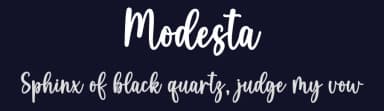 Modesta by Wahyu Studio — Script Handwritten Font — thumbnail 2