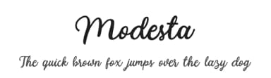 Modesta by Letterhend Studio — Script Handwritten Font — thumbnail 1