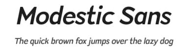 Modestic Sans by Aleksey Ryabov — Sans Serif Font — thumbnail 1