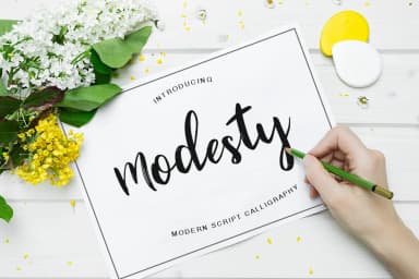 Modesty Font by Pasha Larin — Script Handwritten Font — thumbnail 1