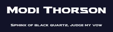 Modi Thorson by Iconian Fonts — Sans Serif Font — thumbnail 2
