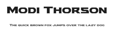 Modi Thorson by Iconian Fonts — Sans Serif Font — thumbnail 1
