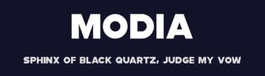 Modia by Robin Campistron — Sans Serif Font — thumbnail 2