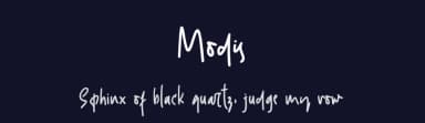 Modis by Atj — Script Handwritten Font — thumbnail 2