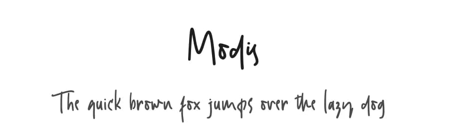 Modis by Atj — Script Handwritten Font — preview 1