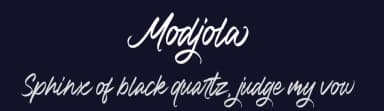 Modjola by HastaType — Script Handwritten Font — thumbnail 2