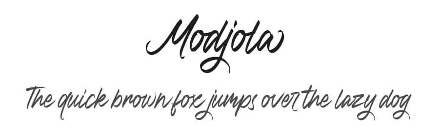 Modjola by HastaType — Script Handwritten Font — preview 1