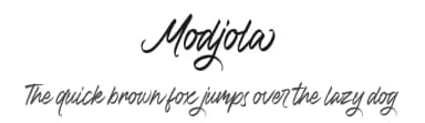 Modjola by HastaType — Script Handwritten Font — thumbnail 1