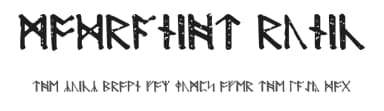 Modraniht Runic by Samyuli — Dingbats Font — thumbnail 1