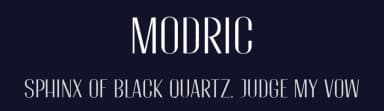 Modric by Motokiwo — Sans Serif Font — thumbnail 2