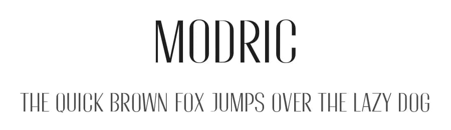 Modric by Motokiwo — Sans Serif Font