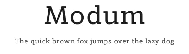 Modum by The Northern Block — Serif Font