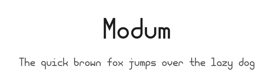 Modum by ThorType — Sans Serif Font