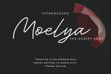 Moelya Font by Justlett — Script Handwritten Font — thumbnail 1