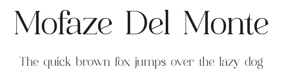 Mofaze Del Monte by Storytype Studio — Serif Font