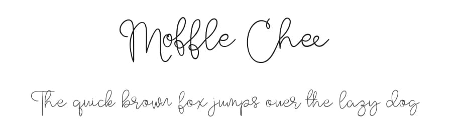 Moffle Chee by Maulana Creative — Script Handwritten Font