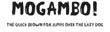 Mogambo! by Woodcutter — Script Handwritten Font — thumbnail 1