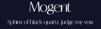 Mogent by MJType — Sans Serif Font — thumbnail 2