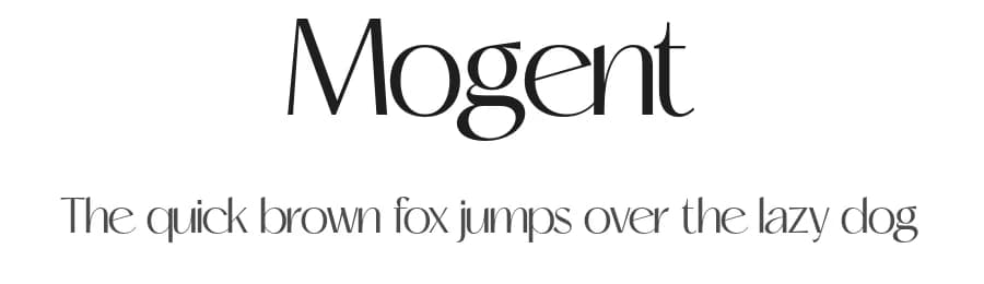 Mogent by MJType — Sans Serif Font