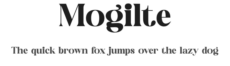 Mogilte by Storytype Studio — Serif Font