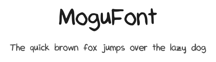 MoguFont by kittenmogu — Script Handwritten Font