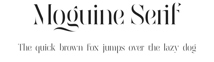 Moguine Serif by Måns Grebäck — Serif Font