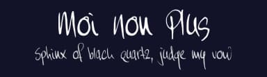 Moi Non Plus by Hanoded — Script Handwritten Font — thumbnail 2