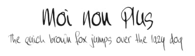 Moi Non Plus by Hanoded — Script Handwritten Font — thumbnail 1