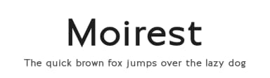 Moirest by Fikryal studio — Sans Serif Font — thumbnail 1