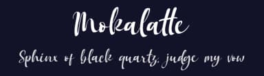 Mokalatte by Almarkhatype — Script Handwritten Font — thumbnail 2