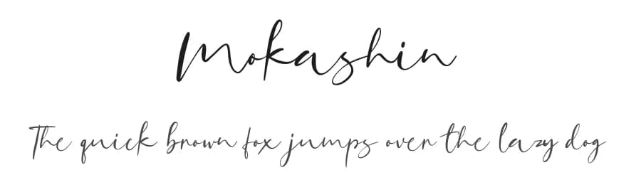 Mokashin by Maulana Creative — Script Handwritten Font