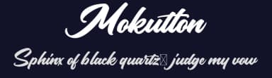 Mokutton by Susi Type — Script Handwritten Font — thumbnail 2