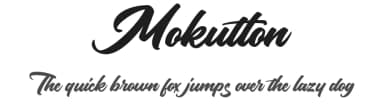 Mokutton by Susi Type — Script Handwritten Font — thumbnail 1
