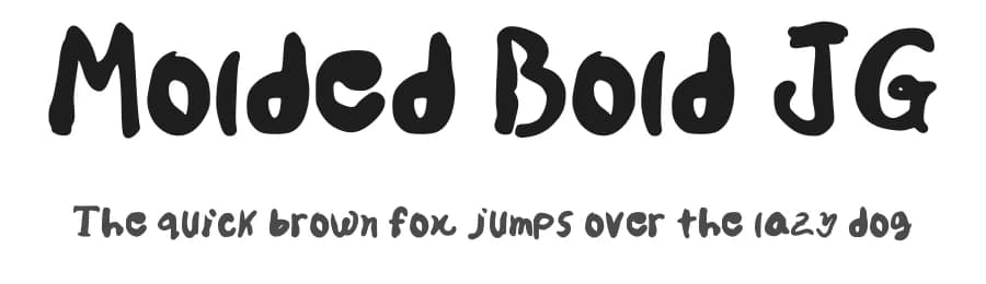 Molded Bold JG by Golder Jagat — Script Handwritten Font — preview 1