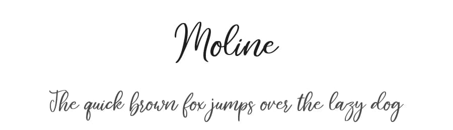 Moline by AminMario — Script Handwritten Font