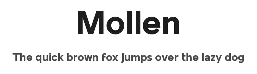 Mollen by Eko Bimantara — Sans Serif Font