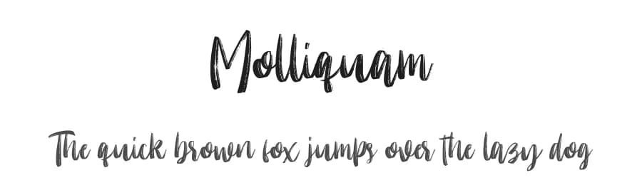 Molliquam by Garisman Studio — Script Handwritten Font