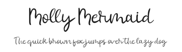 Molly Mermaid by Stellaris Studio — Script Handwritten Font