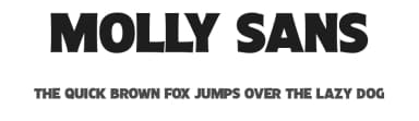 Molly Sans by Måns Grebäck — Sans Serif Font — thumbnail 1