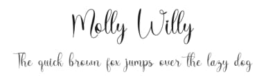 Molly Willy by Hadjar Creative — Script Handwritten Font — thumbnail 1