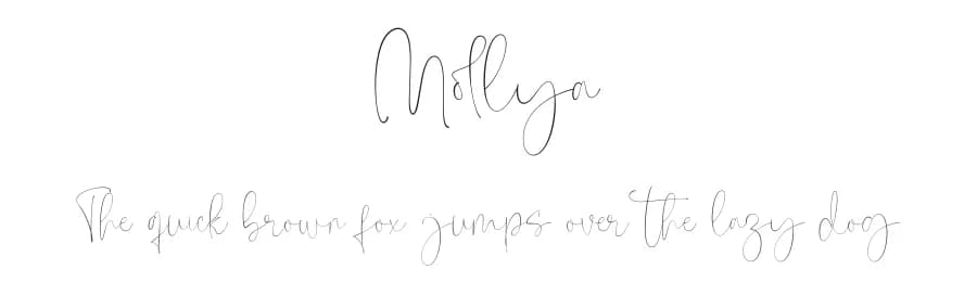 Mollya by Din Studio — Script Handwritten Font