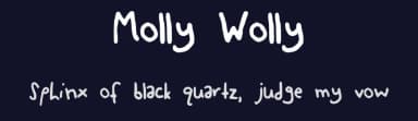 Molly Wolly by indoorliving — Script Handwritten Font — thumbnail 2